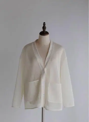 double mesh Cardigan pois 미사용 새상품