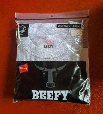 Hanes BEEFY 크루넥 서멀 그레이