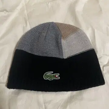 LACOSTE 니트 모자 비니 크레이지 패턴 라코스테