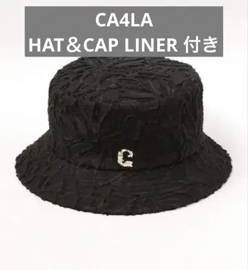 CA4LA HAPPINESS2 버킷 햇 블랙 라이너 포함