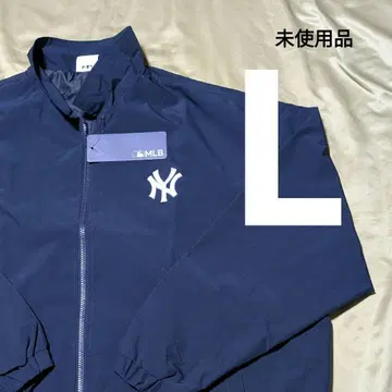 [ 미사용품 L ] MLB 양키스 집업 나일론 자켓 네이비