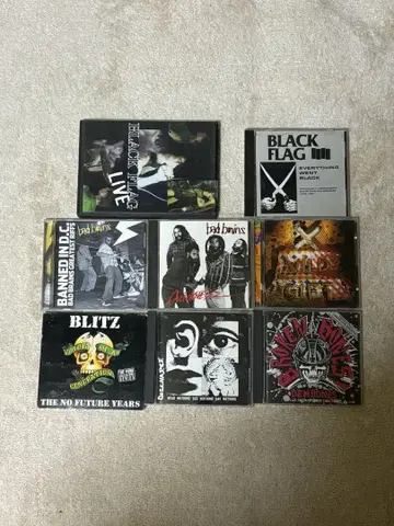 하드코어 펑크 CD 7장 DVD 1장 세트 hardcore punk