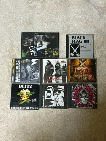 하드코어 펑크 CD 7장 DVD 1장 세트 hardcore punk