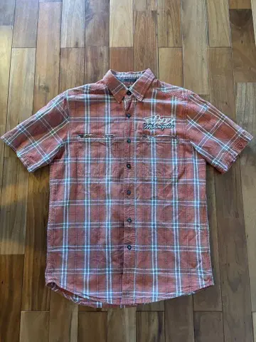 HARLEY-DAVIDSON 할리데이비슨 반팔 체크 셔츠