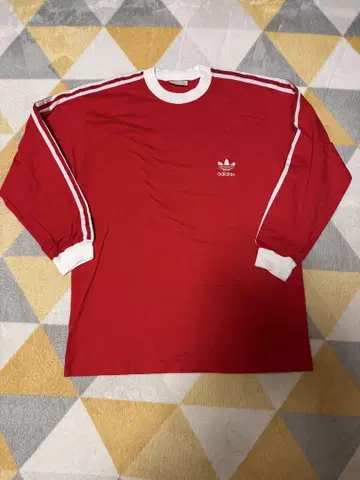 adidas 레드 긴팔 T셔츠 L 90s