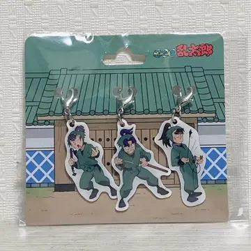 닌타마 란타로 참 세트 키링 식만류삼랑 조강문차랑