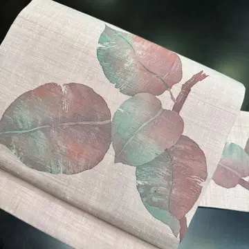 10-96 나고야 오비 구촌 순수 실크 기모노 나고야 재단