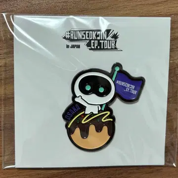 RUN SEOKJIN_EP.TOUR woot 핀 배지 오사카