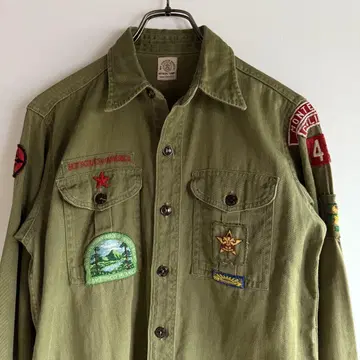 60s 와펜 보이 스카우트 셔츠 Vintage 워크 셔츠