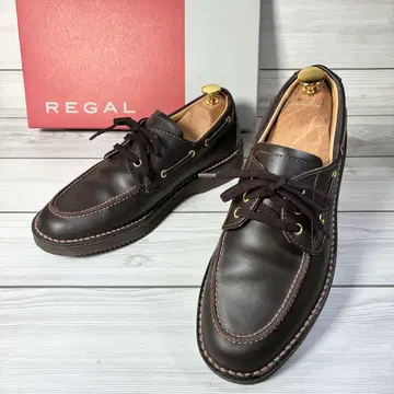 1355 [새상품급] 리갈 워커 604 데크 슈즈 브라운 24.5