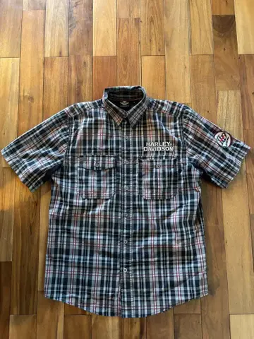 HARLEY-DAVIDSON 할리데이비슨 반팔 체크 셔츠
