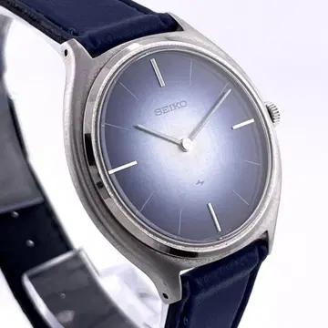 [ 초레어 ] SEIKO 샤리오 손목시계 수동 와인딩 블루 남성용 작동품
