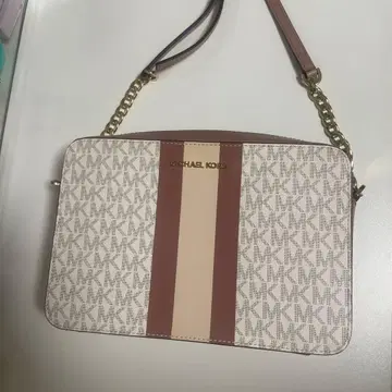 MICHAEL KORS 숄더백 화이트/핑크/베이지