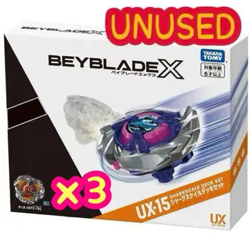 Beyblade X UX-15 샤크 스케일 덱 세트 셀렉트 베이 x 3