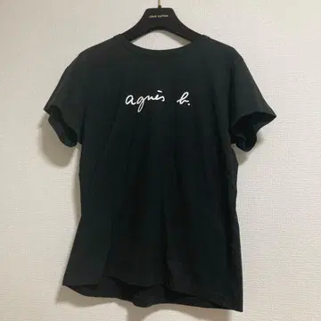 아네스베 코튼 블랙 로고T셔츠 3 L