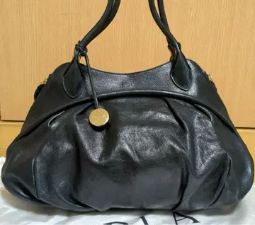 FURLA 블랙 가죽 토트백