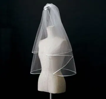 셰리 CV-102 화이트 2층 웨딩 베일