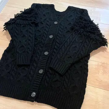 dazzlin 2way 프린지 가디건 튜닉