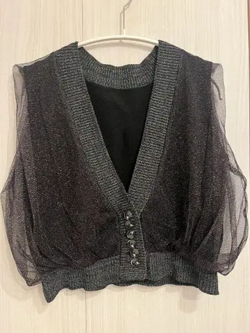 Ameri LIGHT SHEER LAYERED KNIT VEST