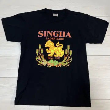 SINGHA Lager Beer 티셔츠 블랙 Youth L