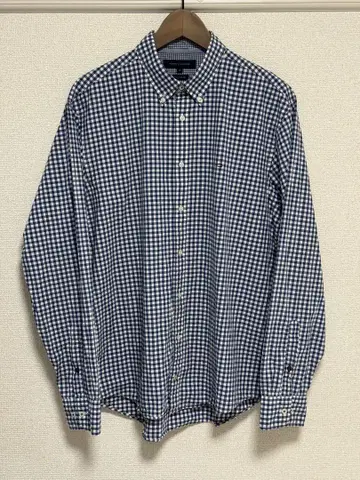 TOMMY HILFIGER 체크 무늬 긴팔 셔츠 XL