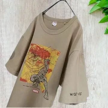 마블 프린트T셔츠 스파이더맨 L 사이즈 영화