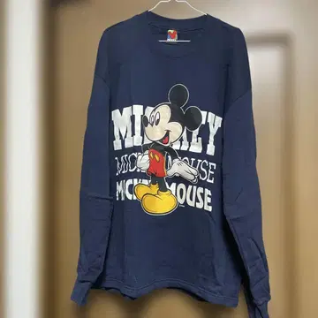 빈티지 미키마우스 프린트 트레이닝복 네이비