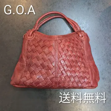 goa 백 레드 천연 가죽 미사용 새상품