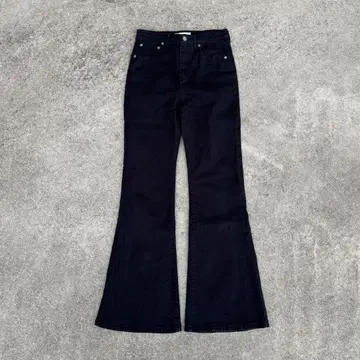 JEANASIS 플레어 데님 슬림 레그 블랙 S 그런지 y2k 펑크