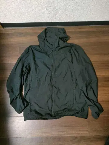 나일론 후드 자켓 블랙