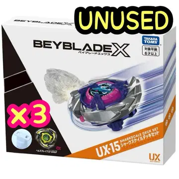 베이블레이드X UX-15 셀렉트 베이 x 3 샤크 스케일 덱 세트