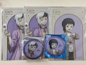 dr.stone 로프트 아사기리 겐 엽서 캔뱃지