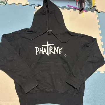 PHATRNK 블랙 후드 부착 후드티 s 사이즈