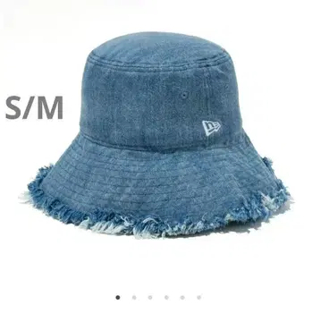 [ NEWERA ] 컷오프 프린지 데님 버킷햇 S/M