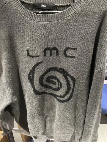 LMC 그레이 크루넥 니트