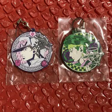 죠죠의 기묘한 모험 쿠죠 죠타로 키시베 로한 러버 스트랩 2종 세트