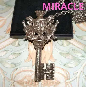 MIRACLE 미라클 키 열쇠 모티브 빈티지 목걸이 각인 있음