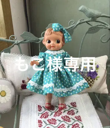 블루 드레스 (갈아입히기 포함) 셀룰로이드 인형