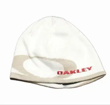 OAKLEY 니트 모자 화이트 로고