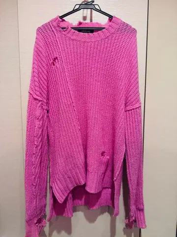 AMBUSH 데미지 니트 사이즈 3 핑크