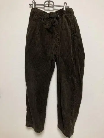 UNIQLO U 코듀로이 턱 와이드 팬츠 브라운 M 24AW