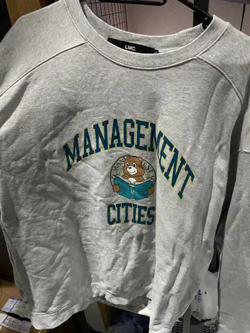 그레이 MANAGEMENT CITIES 스웨트 셔츠