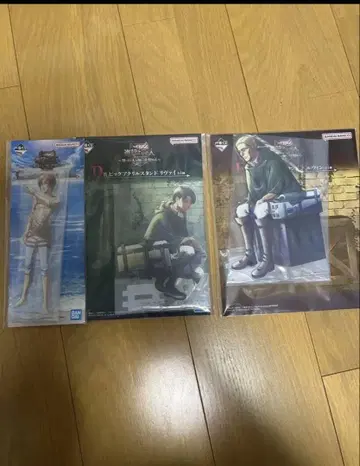 진격의 거인 3점 세트 제일복권 진격의 거인 빅 아크릴 스탠드