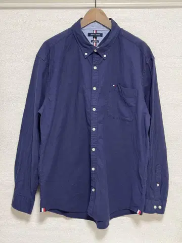 TOMMY HILFIGER 네이비 긴팔 셔츠 XXL
