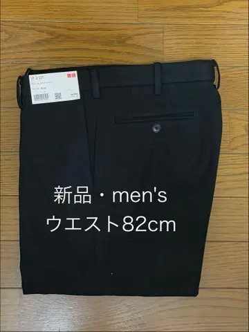 유니클로 웜 스마트 팬츠 2025년 가을/겨울 블랙 허리 82 새상품