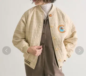 [ 새상품 ] 세서미 스트릿 쿠키 몬스터 퀼팅 자켓 블루종