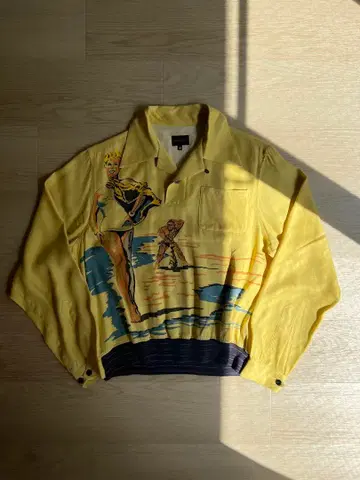 [레어] The GROOVIN HIGH 레이온 셔츠 M 50s 프린트