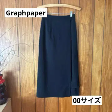 Graphpaper 랩스커트 블랙 00 사이즈