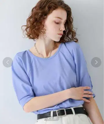 서니 라벨 수분 흡수 속건성 쿨 터치 턱 슬리브 풀오버 블루 프리