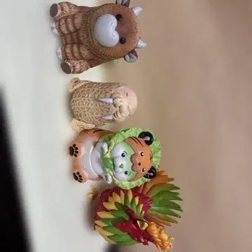 채소 요정님 피규어 4개 세트